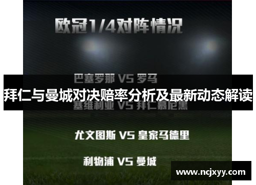 拜仁与曼城对决赔率分析及最新动态解读